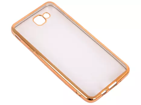 Силиконовый чехол с рамкой для Samsung Galaxy J5 Prime/ On5 (2016) DF sCase-37 (gold)