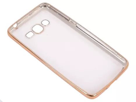 Силиконовый чехол с рамкой для Samsung Galaxy J2 Prime/Grand Prime (2016) DF sCase-36 (gold)