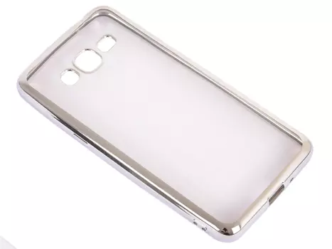 Силиконовый чехол с рамкой для Samsung Galaxy J2 Prime/Grand Prime (2016) DF sCase-36 (silver)