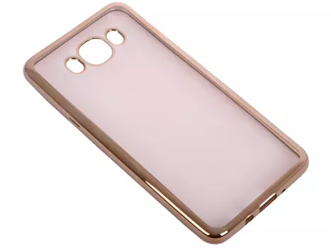Силиконовый чехол с рамкой для Samsung Galaxy J7 (2016) DF sCase-30 (gold)