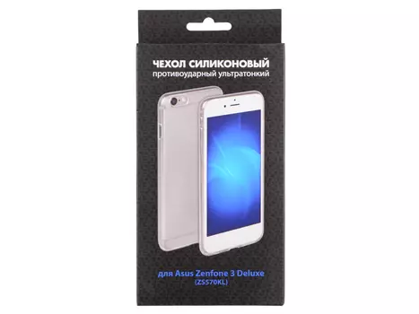 Силиконовый супертонкий чехол для Asus Zenfone 3 Deluxe (ZS570KL) DF aCase-24