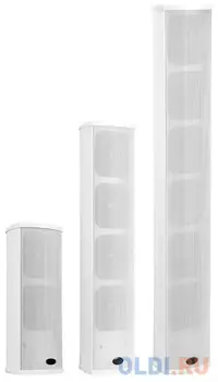 Система акустическая [T-703H] ITC , 3.5"*6 Звуковая колонная с возможностью установки вне помещений, 60W@100V, 92dB±3dB (1W/1M), 90-20KHz, алюми