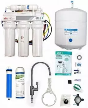 Система обратного осмоса atoll A-560Em/A-550m STD 5 ступеней очистки с минерализатором, 120 л/сутки