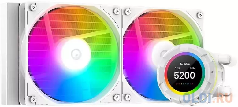 Система водяного охлаждения ID-Cooling SL240 XE ARGB Soc-AM5/AM4/1151/1200/2066/1700 белый 4-pin 14-30dB Al+Cu 300W Ret