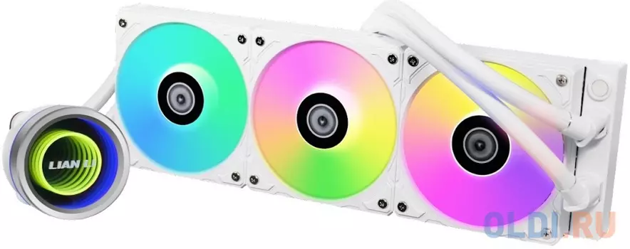 Система водяного охлаждения Lian-Li GA II Trinity 360 White ARGB Soc-AM5/AM4/1151/1200/1700 белый30dB Al+Cu Ret (G89.GA2T36W.00)