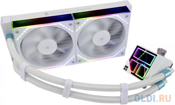Система водяного охлаждения Thermalright Frozen Infinity 240 ARGB Soc-AM5/AM4/1200/1700/1851 белый 4-pin 28.2dB Al Ret (F-INFINITY-240-WH)