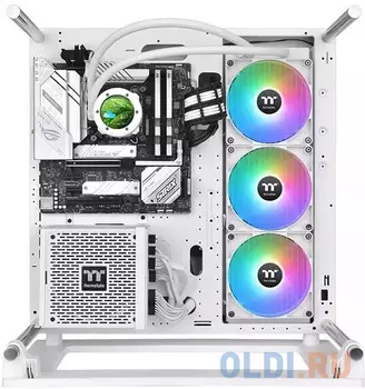 Система водяного охлаждения Thermaltake TH420 V2 Ultra Snow Edition ARGB Soc-AM5/AM4/1151/1200/1700 белый 4-pin 34.7dB Al+Cu LCD Ret (CL-W407-PL14SW-A