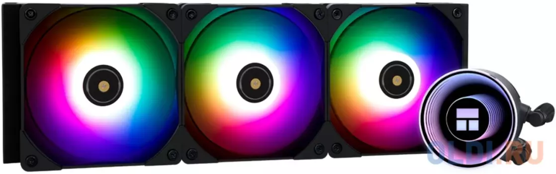 Система жидкостного охлаждения Thermalright Frozen Notte 360 Black ARGB V2, радиатор 360 мм, 2000 об/мин, 28 дБА, PWM, черный, ARGB подсветка