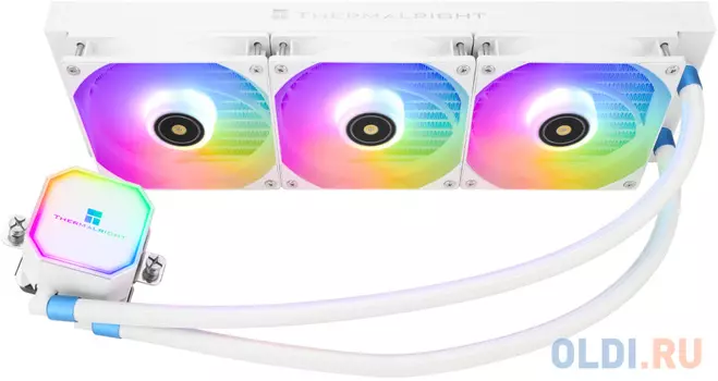 Система жидкостного охлаждения Thermalright Frozen Prism 360 White ARGB, радиатор 360 мм, 1850 об/мин, 27 дБА, PWM, белый, ARGB подсветка