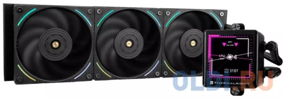 Система жидкостного охлаждения Thermalright Frozen Vision 360 Black, радиатор 360 мм, 2150 об/мин, 27 дБА, PWM, черная