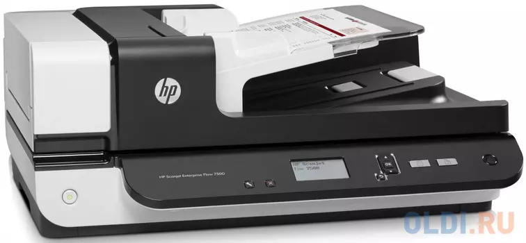 Сканер HP ScanJet Enterprise Flow 7500 L2725B планшетный, А4, ADF 100 листов, 50 стр/мин, 600dpi, 24bit, USB