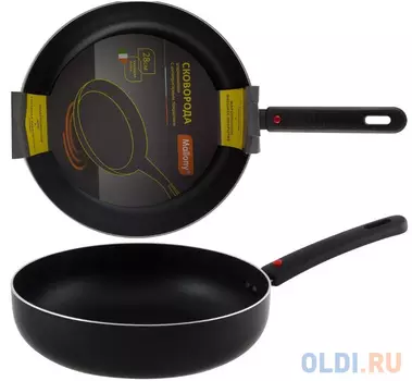 СКОВОРОДА АНТИПРИГАРН. "ALTO" 28 СМ, СЪЕМН. РУЧКА (1/10) "MALLONY" MAL-DH-28