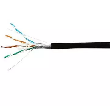 SkyNet Кабель FTP outdoor 4x2x0,51, медный, FLUKE TEST, кат.5e, однож., 305 м, box, черный [CSP-FTP-4-CU-OUT]