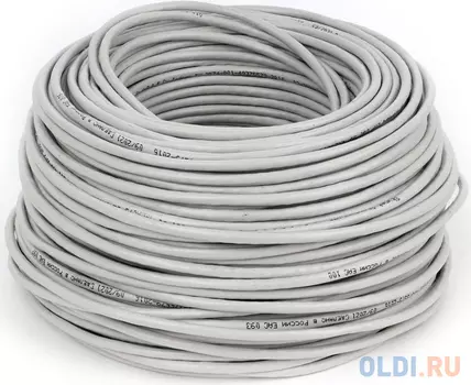 SkyNet Кабель Standart UTP indoor 4x2x0,48, медный, FLUKE TEST, кат.5e, однож., 100 м, box, серый [CSS-UTP-4-CU/100]