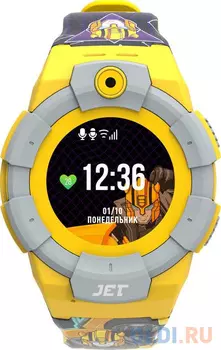 Смарт-часы Jet Kid Bumblebee 45мм 1.44" TFT желтый