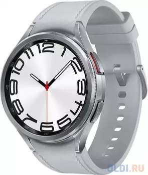 Смарт-часы Samsung Galaxy Watch 6 Classic LTE 47мм 1.5" AMOLED корп.серебристый рем.серебристый (SM-R965FZSACAU)