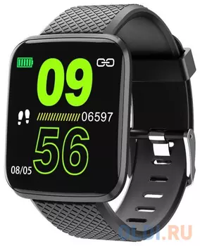 Смарт-часы Smarterra AURA 1.3" TFT черный (FMAUB)