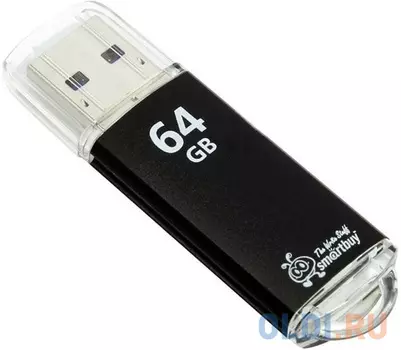 Smartbuy USB Drive 64Gb V-Cut Black SB64GBVC-K3