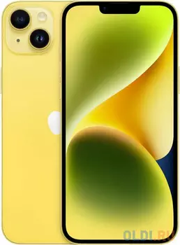 Смартфон Apple A2886 iPhone 14 Plus 128Gb 6Gb желтый моноблок 3G 4G 1Sim 6.7" 1284x2778 iOS 16 12Mpix 802.11 a/b/g/n/ac/ax NFC GPS GSM900/1800 GS
