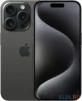 Смартфон APPLE iPhone 15 Pro/512 Гб RAM 8Гб черный/Наличие 3G/LTE/Наличие 4G/5G/eSIM + nano SIM MTQD3CH/A