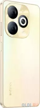 Смартфон Infinix X6525B Smart 8 Pro 256Gb 4Gb золотой моноблок 3G 4G 2Sim 6.56" 720x1612 Android 50Mpix 802.11 a/b/g/n/ac GPS GSM900/1800 GSM1900