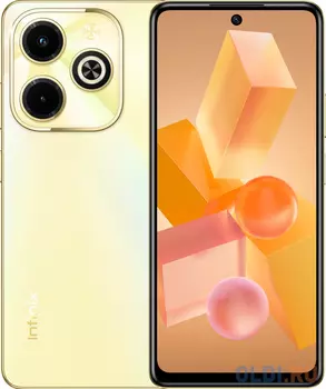 Смартфон Infinix X6528B Hot 40i 256Gb 8Gb золотой моноблок 3G 4G 2Sim 6.56" 720x1612 Android 13 50Mpix 802.11 a/b/g/n/ac NFC GPS GSM900/1800 GSM1