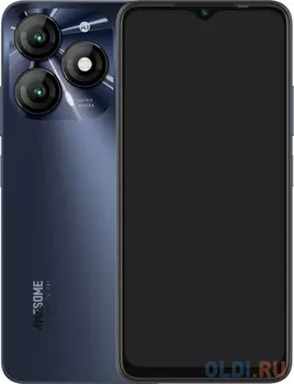 Смартфон Itel A665L A70 256Gb 4Gb черный моноблок 3G 4G 2Sim 6.6" 720x1612 Android 13 13Mpix 802.11 b/g/n GPS GSM900/1800 GSM1900 TouchSc FM micr