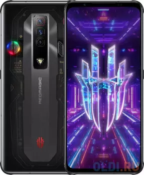 Смартфон Nubia Red Magic 7 128Gb 12Gb черный моноблок 3G 4G 6.67" 1080x2400 Android 11 64Mpix 802.11 a/b/g/n/ac/ax NFC GPS GSM900/1800 GSM1900 To