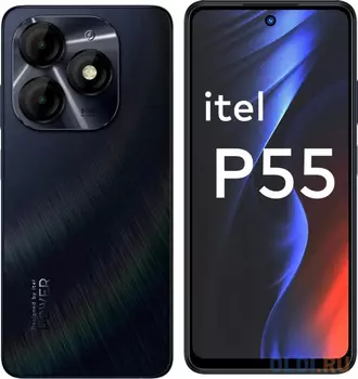 Смартфон P55 A666LN 256+8 Moonlit black 6,6" IPS 1612x720, Unisoc T606 8x1.6ГГц, 8 GB RAM, 256 GB ROM, 2 SIM, 50+8 Мп, 4G (LTE), 5000 мАч