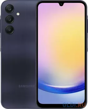 Смартфон Samsung SM-A256E Galaxy A25 128Gb 6Gb темно-синий моноблок 3G 4G 2Sim 6.5" 1080x2340 Android 14 50Mpix 802.11 a/b/g/n/ac NFC GPS GSM900/