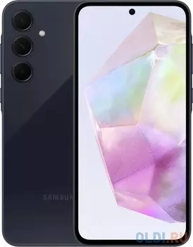 Смартфон Samsung SM-A356E Galaxy A35 5G 128Gb 6Gb темно-синий моноблок 3G 4G 6.6" 1080x2340 Android 14 50Mpix 802.11 a/b/g/n/ac/ax NFC GPS GSM900