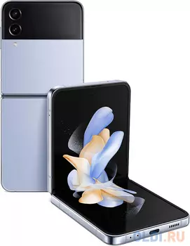 Смартфон Samsung SM-F721B Galaxy Z Flip 4 256Gb 8Gb голубой раскладной 3G 4G 2Sim 6.7" 1080x2640 Android 12 12Mpix 802.11 a/b/g/n/ac/ax NFC GPS G
