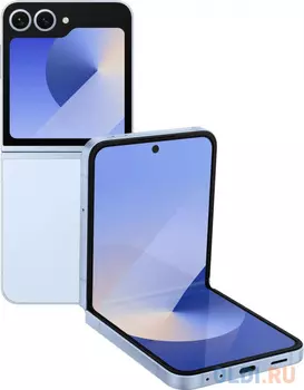 Смартфон Samsung SM-F741B Galaxy Z Flip 6 5G 256Gb 12Gb голубой раскладной 3G 4G 1Sim 6.7" 1080x2640 Android 14 50Mpix 802.11 a/b/g/n/ac/ax NFC G