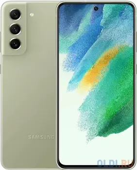 Смартфон Samsung SM-G990E Galaxy S21 FE 128Gb 8Gb оливковый моноблок 3G 4G 2Sim 6.4" 1080x2340 Android 12 12Mpix 802.11 a/b/g/n/ac/ax NFC GPS GSM