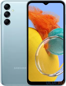 Смартфон Samsung SM-M146B Galaxy M14 64Gb 4Gb голубой моноблок 3G 4G 2Sim 6.6" 1080x2408 Android 13 50Mpix 802.11 a/b/g/n/ac NFC GPS GSM900/1800