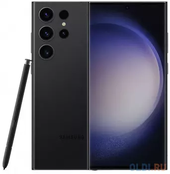 Смартфон Samsung SM-S918B Galaxy S23 Ultra 5G 512Gb 12Gb черный фантом моноблок 3G 4G 2Sim 6.8" 1440x3088 Android 13 200Mpix 802.11 a/b/g/n/ac/ax