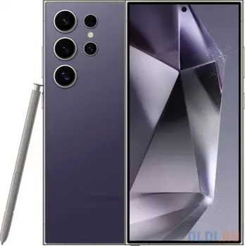 Смартфон Samsung SM-S928B Galaxy S24 Ultra 5G 256Gb 12Gb фиолетовый титан моноблок 3G 4G 2Sim 6.8" 1440x3120 Android 14 200Mpix 802.11 a/b/g/n/ac