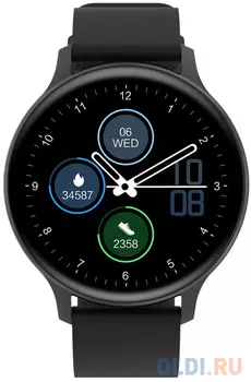 Smartwatch, Realtek 8762CK, 1.28"TFT 240x240px; RAM : 160KB, Lithium-ion polymer battery, 3.7V 190mAh Include, Black Zinc alloy middle frame + p