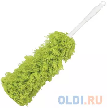 Сметка-метелка для смахивания пыли ЛАЙМА, 58 см, зеленая, 603618