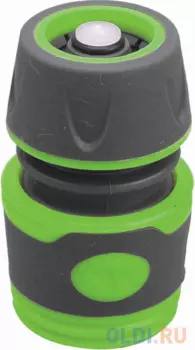 СОЕДИНИТЕЛЬ ДЛЯ ШЛАНГА 1/2" С АВТОСТОПОМ ПЛАСТ. С РЕЗИН. ПОКРЫТИЕМ (20/200) 096-5810