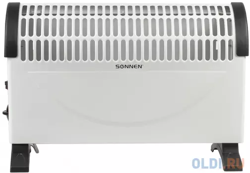 SONNEN Обогреватель-конвектор Y-01S, 2000 Вт, 3 режима работы, белый/черный, 455309
