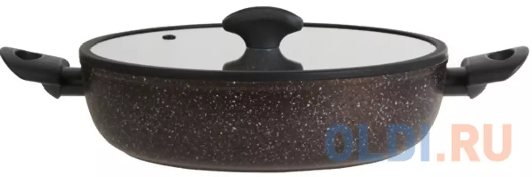 Сотейник с 2 ручками и стекл. крышкой,TVS,BUONGIORNO, 28 см