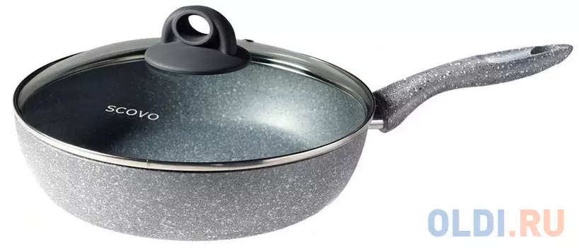 Сотейник SCOVO Stone Pan 24 см алюминий ST-021