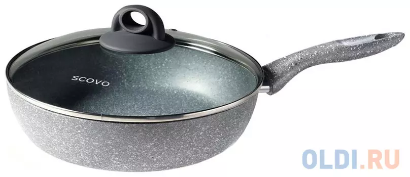 Сотейник SCOVO Stone Pan 26 см алюминий ST-022
