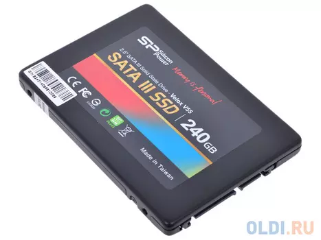 Твердотельный накопитель SSD 2.5" 240GB Silicon Power V55 (TLC, SATA 6Gb/s, 3,5" adapter) (SP240GBSS3V55S25)