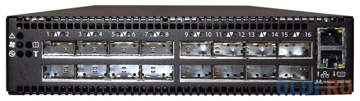 Spectrum™ based 100GbE 1U Open Ethernet Switch with MLNX-OS, 16 QSFP28 ports, 2 Power Supplies (AC), x86 dual core, Short depth, P2C airflow, Rail Kit must be purchased separately ,RoHS6