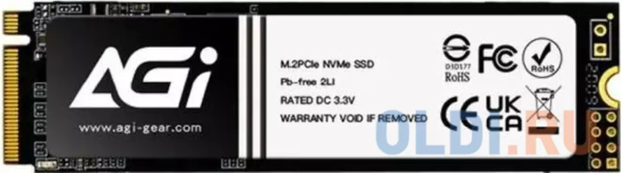 SSD накопитель AGI AI828 1 Tb PCI-E 4.0 х4