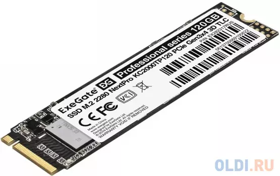 SSD накопитель Exegate NextPro 120 Gb PCI-E 3.0 x4