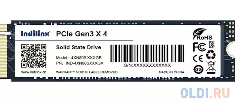 SSD накопитель Indillinx IND-4XN80S256GX 256 Gb PCI-E 3.0 x4