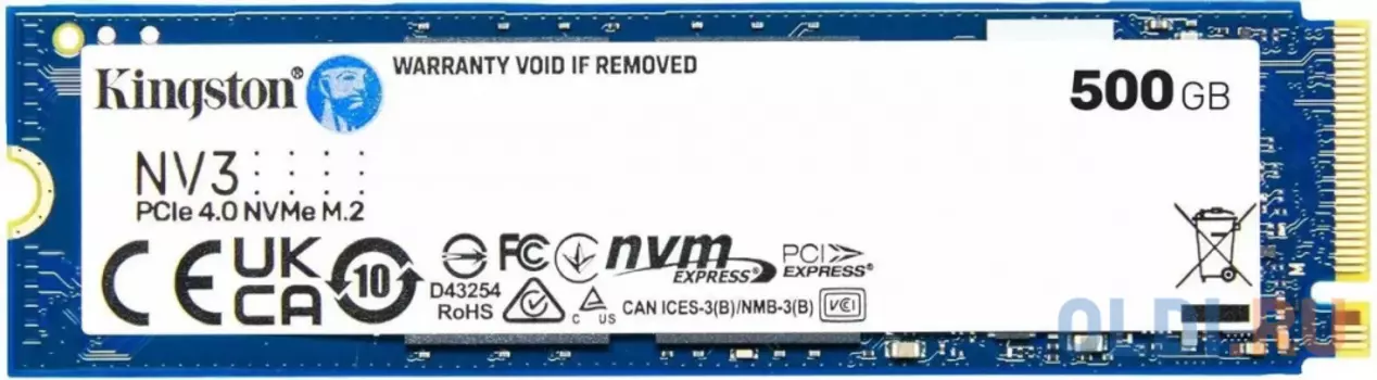 SSD накопитель Kingston NV3 500 Gb PCI-E 4.0 х4